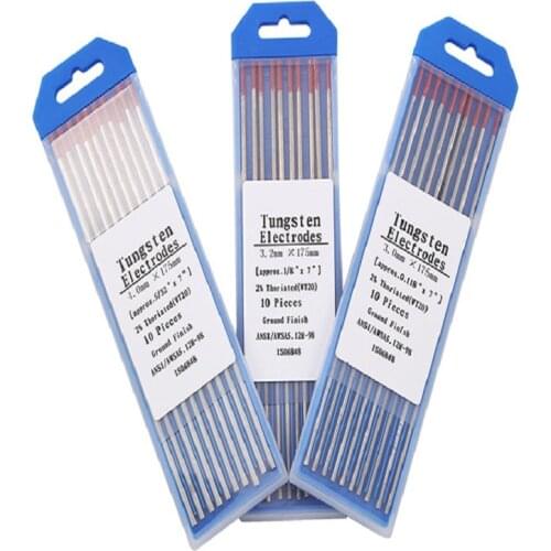 WT20 tungsten electrode red head for welding 10pcs / package