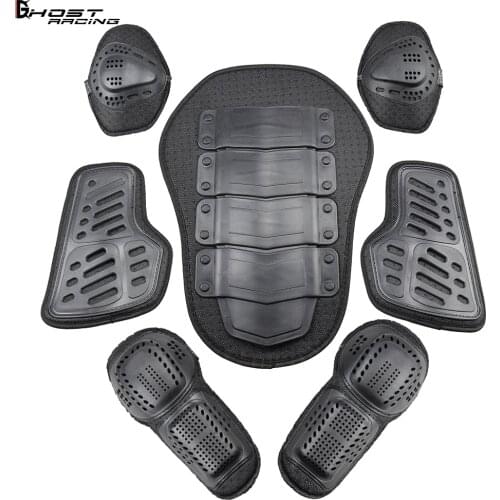 Motorcycle protective gear racing suit built-in anti-fall protective gear shoulder pad elbow, knee, back, chest,upgraded 7-piece