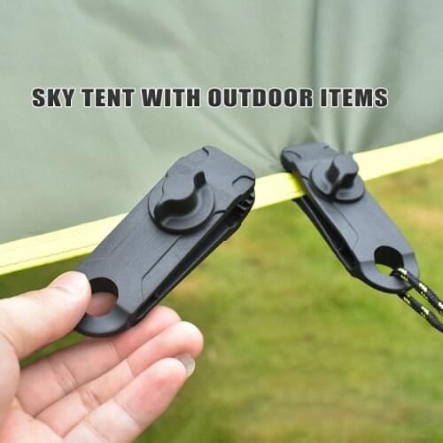 5pcs Polyamides Tabernacle Clamp Tent Shark Clip Outdoor Camping Canopy Hook Large Windproof Clip