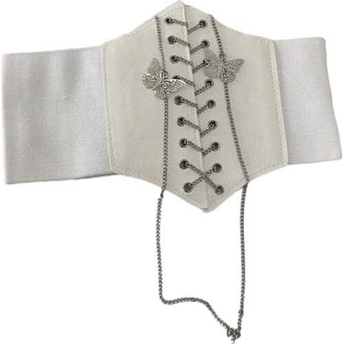 1 Pcs Waist Seal Black White Shirt Skirt Decorative Belt 2021 New Fashion Women Clothing Accessories Wide Belt Simple Popular