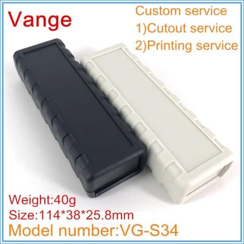 1pcs/lot portable electronic project box 114*38*25.8mm ABS plastic material enclosure box diy for PCB module product