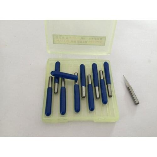 10pcs/lot V Shape flat bottom Carbide PCB Engraving Bits CNC Router Tool 30 Degree 1mm