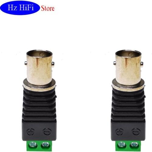 2PCS BNC Female to screw terminal Connectors for AHD Camera CVI Camera TVI Camera CCTV Camera Coaxial/Cat5/Cat6 Cables