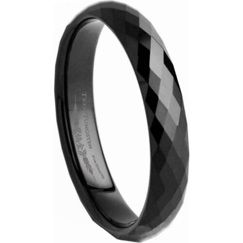 288 DiamondFaceted Style womens Black Tungsten Band Width - 3.5mm /TURI0002BL