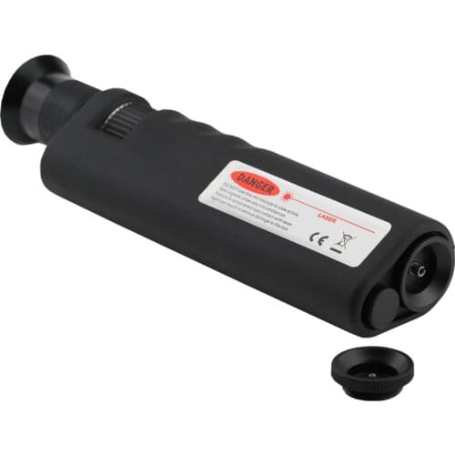 Portable 400X Magnification Optical Fiber Inspection Microscope with SC FC LC ST MU E2000 Universal Adapter