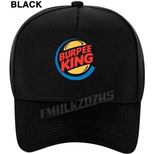 Burpee King Baseball Cap Funny Birthday Gift For Boyfriend Husband Dad Men Crossfit Workout Hip Hop Caps Visors M73