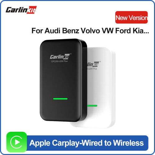 Carlinkit 2.0 CarPlay 2ir Wireless Activator for Volvo /Benz/Audi/VW/Original Car Has Wired Carplay Built-in Wired to Wireless