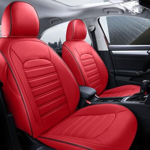 Custom car Seat Cover in automobiles seat cover set leather for Volkswagen Lamando auto products car accessories interior cover