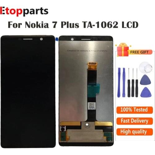 Black LCD Display For Nokia 7 PLUS LCD With Touch Digitizer Assembly Free Shipping