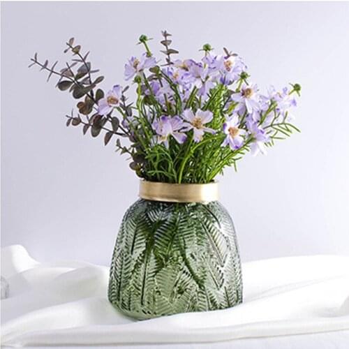 CuteLife Nordic Transparent Glass Vases For Flowers Design Decoration Home Plant Terrarium Table Vintage Wedding Decoration Vase
