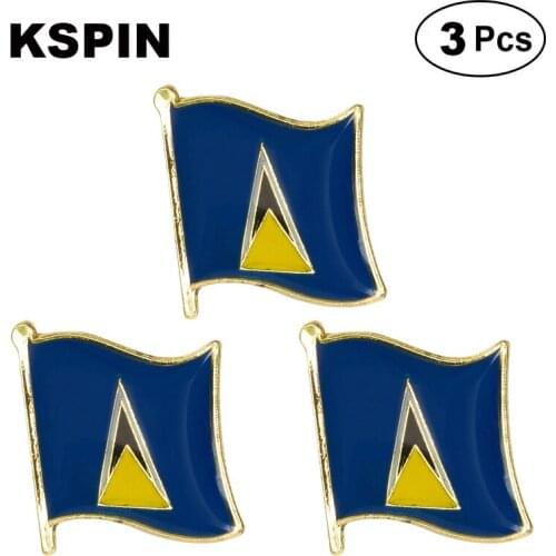 Saint Lucia Lapel Pin Brooches Pins Flag badge Brooch Badges
