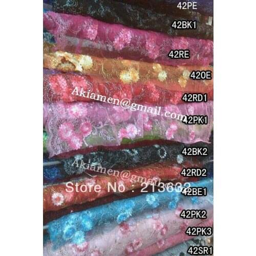 French lace organza fabric, plus laces holland,100% quality polyester embroid fabric switzerland textile luggage flowers fabric