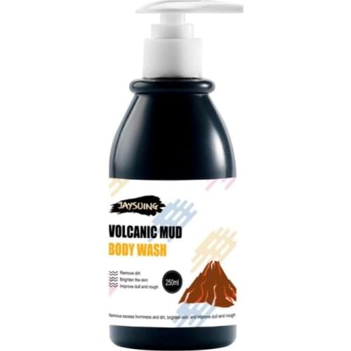 250ML Deep Clean Skin Body Wash Fast Whitening Moisturizing Exfoliating Body Care Volcanic Mud Shower Gel