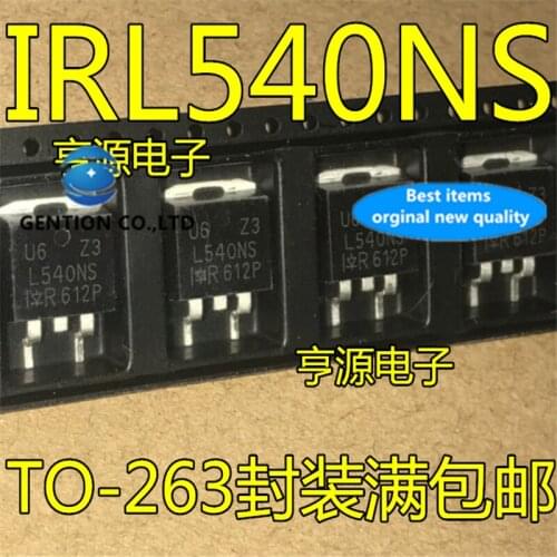 10Pcs IRL540NS L540NS IRL540NL TO-263 in stock 100% new and original