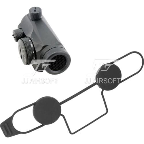 JJ Airsoft 1x24 Red Dot with CNC Low Mount & Killflash / Kill Flash (Black/Silver/Tan)