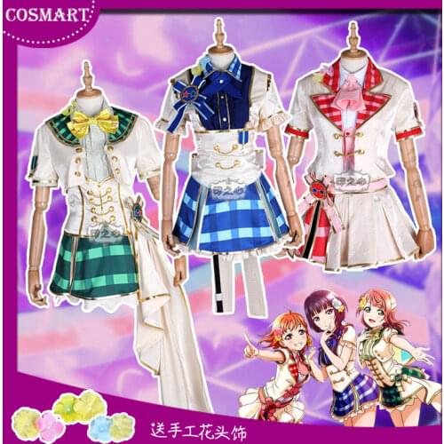 Anime Lovelive!Chika Mari All Stars SIF School Idol Festival Cosplay Costume Uniform Dress Halloween Suit For Women Outfit New