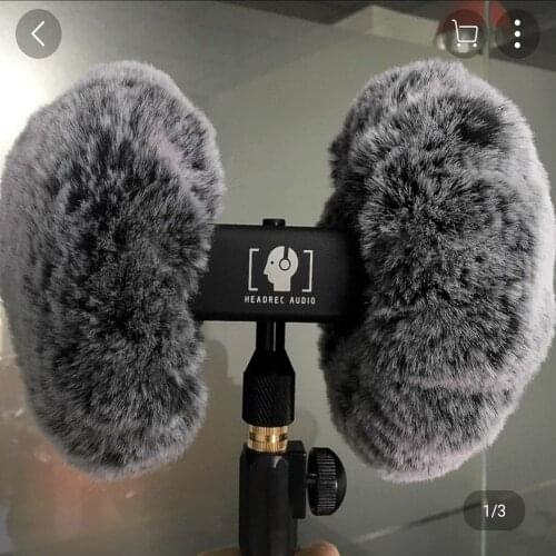 Dead Cat Arificial Fur Windscreen Shield for 3DIO ASMR Heavy Duty Windproof Cover for Mic Blue Mantis