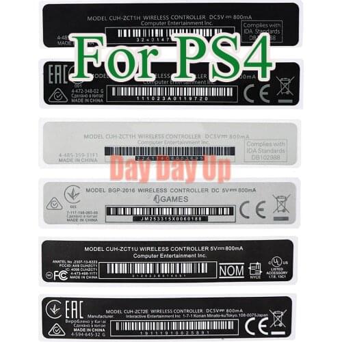 1PC For Playstation 4 PS4 Controller housing Shell Slim Back Sticker Lable Seals FOR PS4 handle barcode stickers