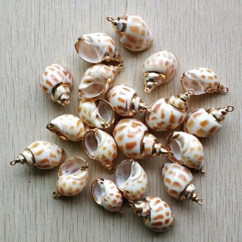 Wholesale 20pcs/lot new fashion good quality natural Shell Conch Charms Pendants for Diy necklace bracelet Making free shipping