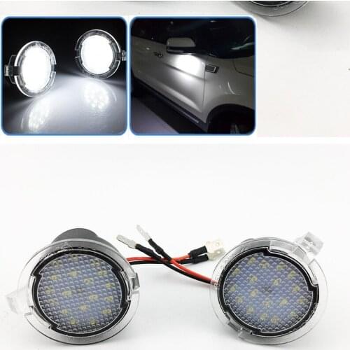 Suitable for Ford LED rearview mirror light sharpen LED ground light welcome light white light