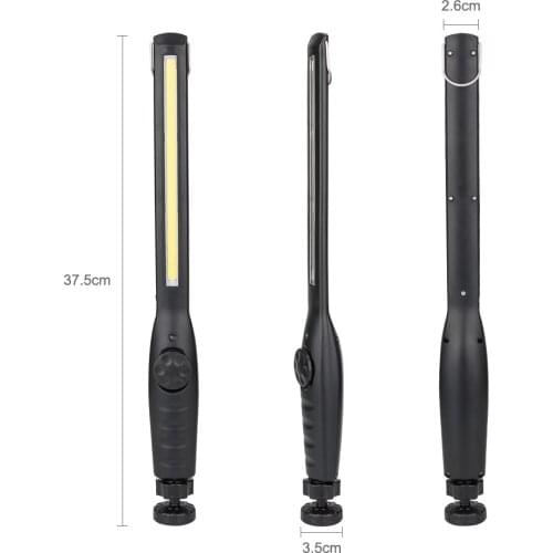 Upgraded Rotated Foldable Portable COB Flashlight Torch USB Rechargeable LED Work Light Magnetic COB Lantern Portable Spotlight