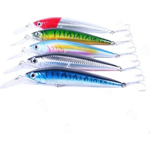 NEW 1PCS Laser Minnow Fishing Lure 18CM 41g Strong hooks fish wobbler tackle crankbait Deep Diving artificial hard swimbait