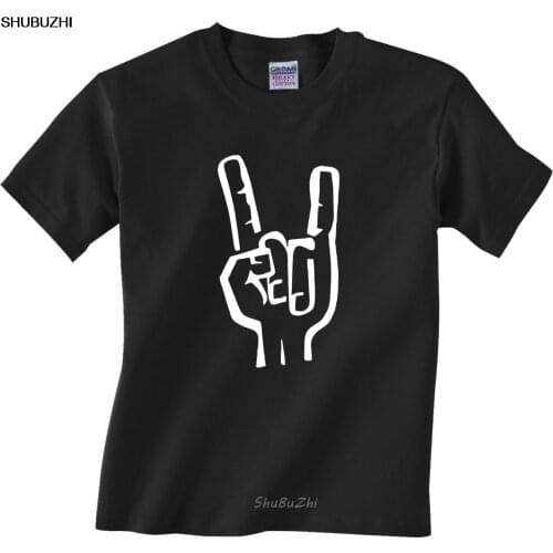 Printed Metal, Devil horn, Heavy metal symbol Heavy Cotton T-shirt Cool Casual pride t shirt men New shubuzhi tshirt sbz3017