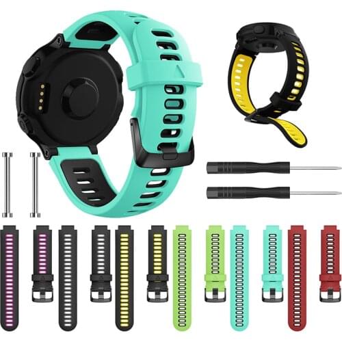 Soft Silicone Watchband Strap For Garmin Forerunner 735XT 220 230 235 620 630 735XT Smart Watch Replacement Watch Band Bracelet