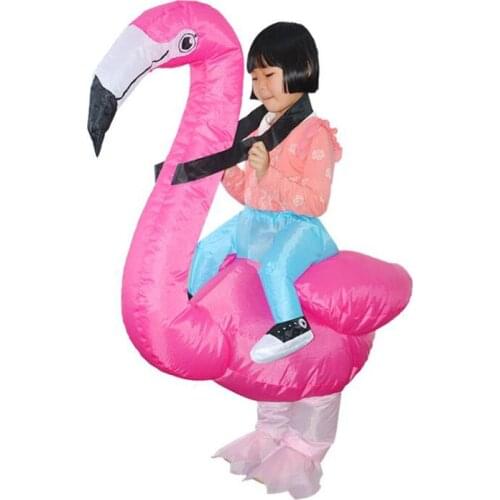 Christmas Flamingo Inflatable Suit Mounts Funny Parent-Child Show Dressing up Cosplay Wedding Festival Halloween thanksgiving