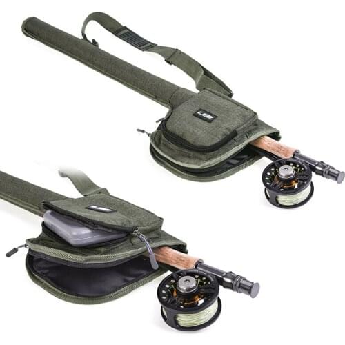 Fishing bag 82cm Fly fishing set with fly fishing rod package fishing gear package rod hard barrel