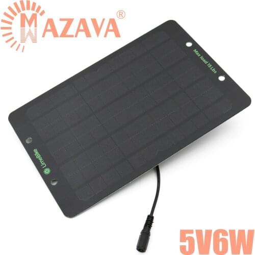 1Pcs 5V 6W PET Solar Panel Small Solar Cell DIY For Battery Bicycle Sharing Solar Charger