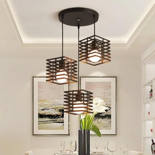 Three creative personality industrial style bar counter bedroom dining room simple modern aisle dining Pendant Lights WF1016