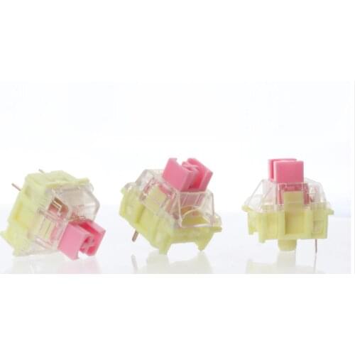 TTC Golden Pink switch 37g RGB switch Linear for cherry mx mechanical keyboard DIY