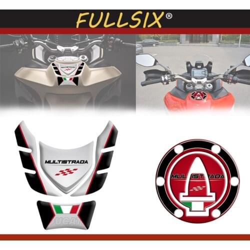 3D Motorcycle Fuel tank sticker for DUCATI Multistrada 1200/1260 950 ENDURO Gas Cap Tank Pad protection Sticker Decal