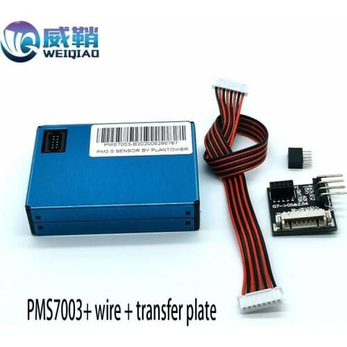 5 sets/laser PM2.5 dust sensor PMS7003 /(including transfer plate + cable)