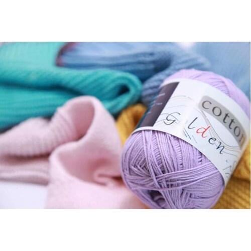 50g 100%Cotton soft Yarn Coloured Knitting Warm Wool Sweater Wholesale Combed Babycare Craft NEW Lot 8ply Scarf DIY Crochet