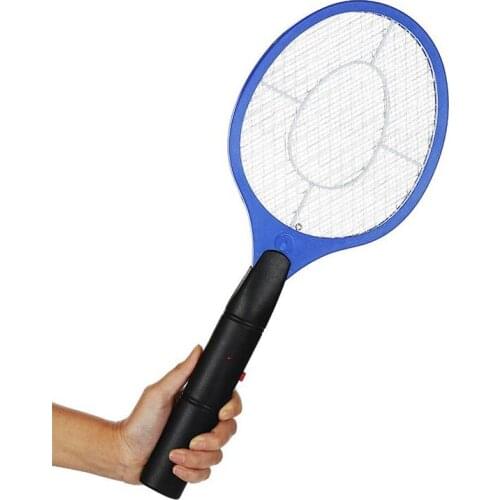 Promotion! Batteries Operated Hand Racket Electric Mosquito Swatter Insect Home Garden Pest Bug Fly Mosquito Swatter Killer