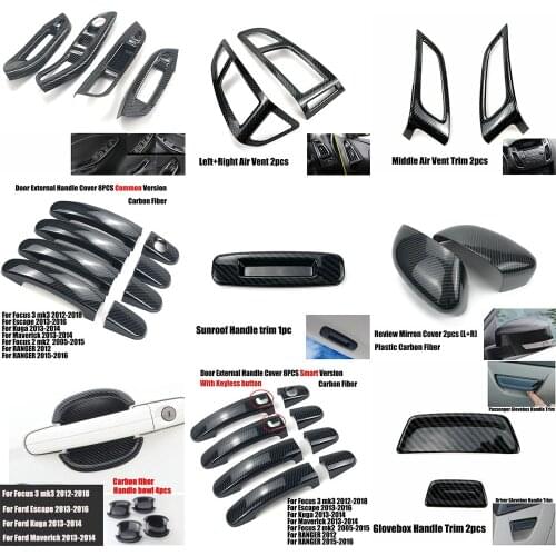 Car-Styling Accessories Air vent Gear Water Cup Holder AC Panel Interior Decorative Cover Case For Ford Focus 3 mk3 2012-2014