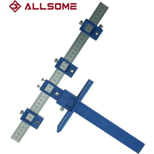 ALLSOME Drill Guide Sleeve Cabinet jig hardware kit Drawer Pull Jig Wood Drilling Dowelling Hole