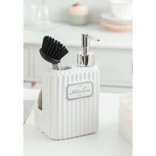 5 color Option Brushed Liquid Soap Dispenser Kitchen Soap Dispenser Models Sponge Included