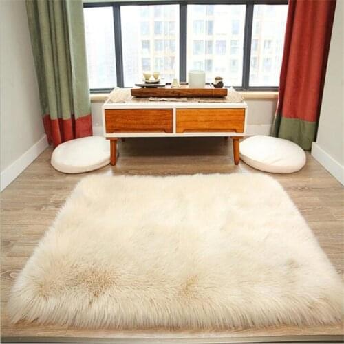 Hot Sale Soft Imitation Wool Large Carpets For Living Room Decorate Bedroom Carpet Home Rugs Floor Mat Area Rug Door Mat Carpet