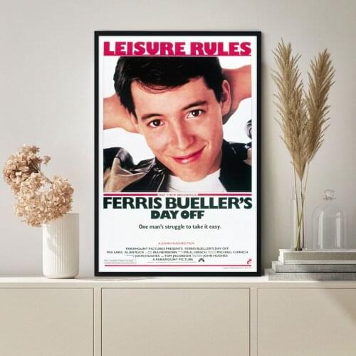 Ferris Buellers Day Off Classic Movie Poster Canvas Print Wall Painting Home Decoration ( No Frame )