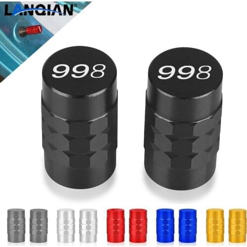 With Logo "998" For DUCATI 998 Moto Accessorie Wheel Tire Valve stem caps Cover Air Aluminum Alloy Valve Caps Stem Cover