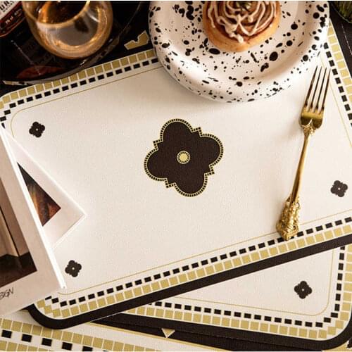 Geometric Printed Placemats Non-slip Placemat Heat Insulation Furniture Decoration Mat Coffee Cup Mats Decoration Accessories