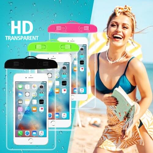 McGiLLon Waterproof Phone Case Transparent Mobile Phone Underwater Storage Bag Soft Cellphone Swimming Diving Protective Case