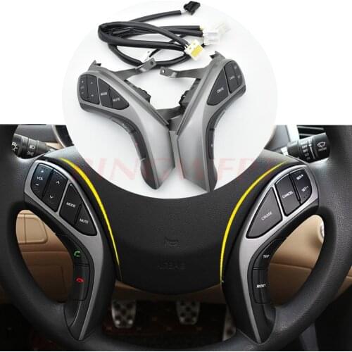 High quality For 2012 2013 2015 Hyundai Elantra Multifunction Steering wheel button Bluetooth Audio channel and cruise control