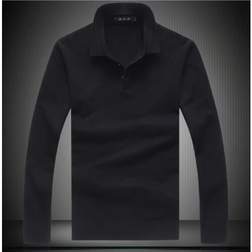 8XL Oversized 6XL 7XL 2020 High Quality Mens Long Sleeve Polo Shirt Men Solid Color Polos Male Casual Top 9865