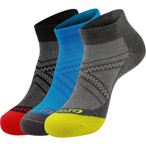 SANTO Mens Casual Sock Summer High Quality Quick-drying Breathable Comfort Thin Short Socks 3 Pairs/lots