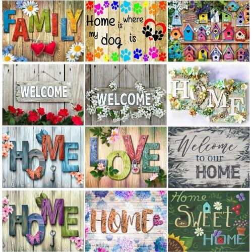 DIY 5D Diamond Painting Letter Painting Full Circle/Full Square Diamond Embroidery Cross Stitch Kit Household Decorative Mosaic