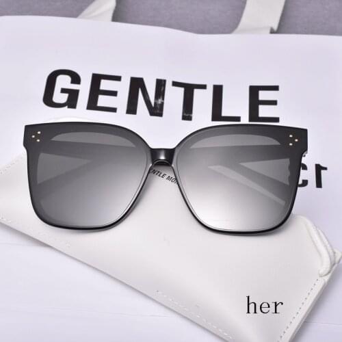 Ready Stock 2020 New High Quality Her Sunglasses Korea Brand GENTLE Sunglasses Women Men Square Eyeglasses With Original Case
